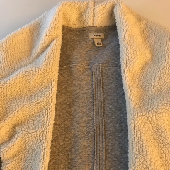 Like New LL Bean Jersey Open Front Jacket - Picture 7 of 8